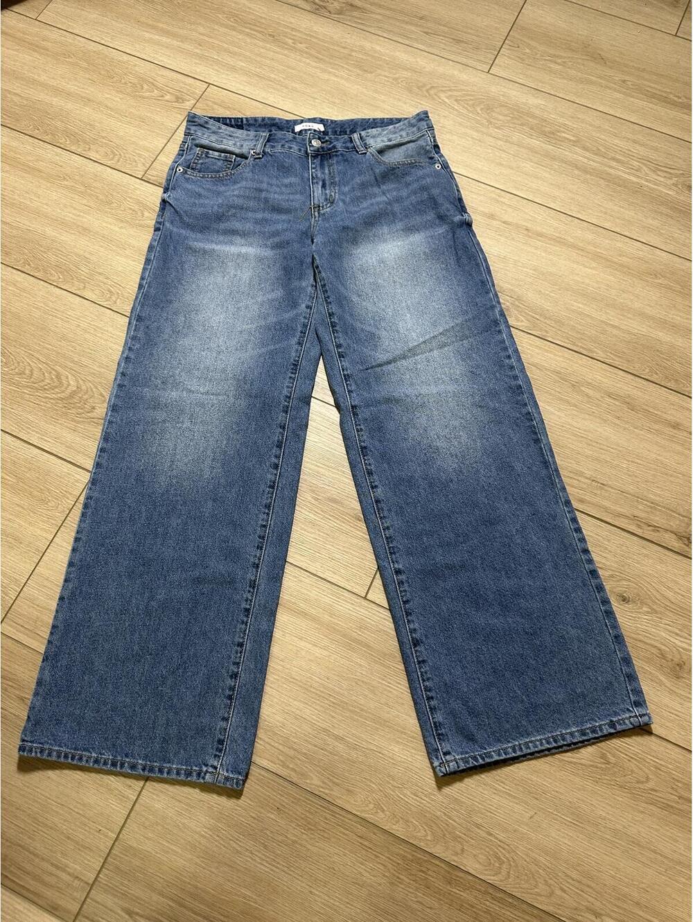 S.O.N.G. Wide Leg Blue Denim Jeans Size 7/28